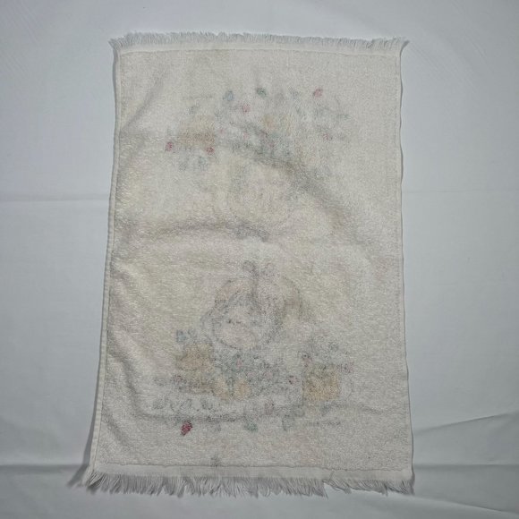 Vintage Marty Links Christmas Towel 15 x 24 Girl w/ Dog and Christmas Lights - Picture 6 of 8